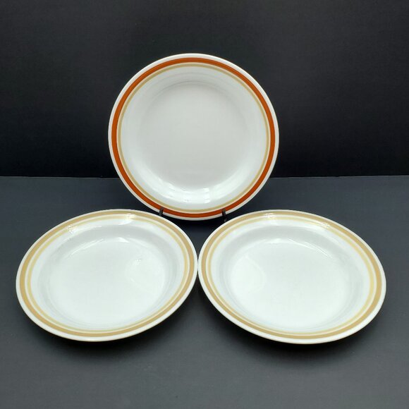 Corelle Almond Cinnamon Chestnut Individual Pasta Bowls Rim Soup Bowls - Picture 1 of 9